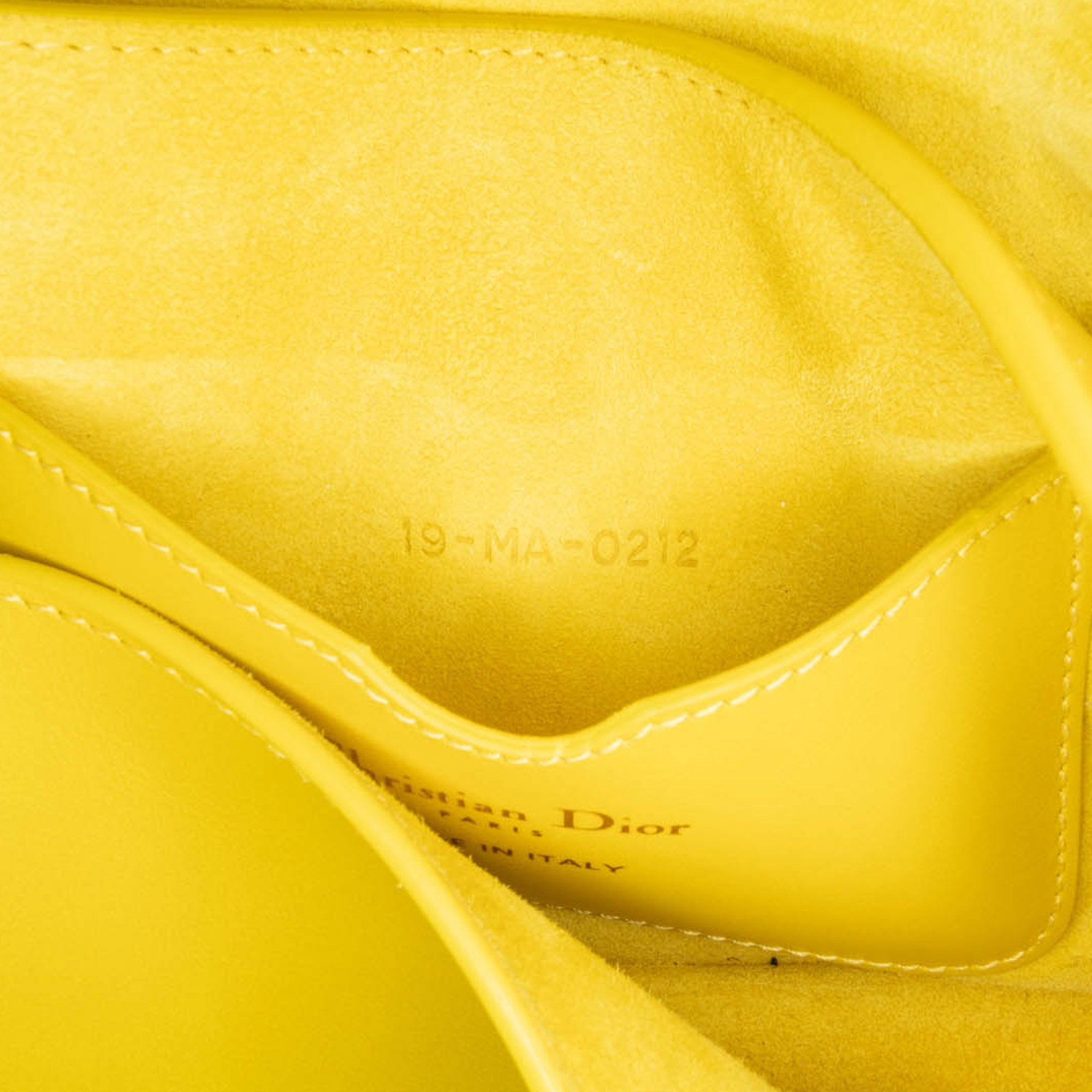 Dior | Pre-Owned Calfskin Bobby East West Crossbody | Yellow