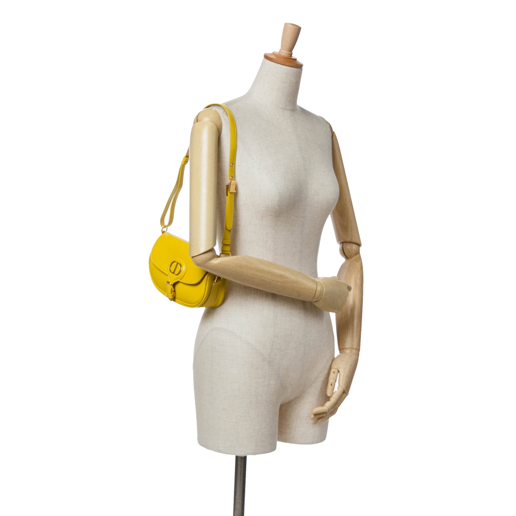 Dior | Pre-Owned Calfskin Bobby East West Crossbody | Yellow