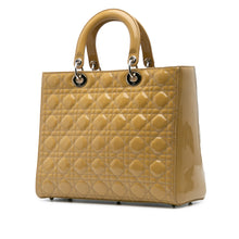Dior | Pre-Owned Large Patent Cannage Lady | Yellow