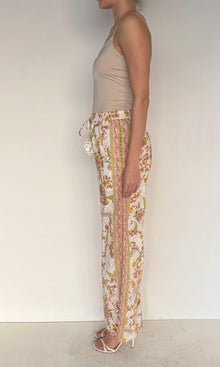 Womens | Aira Cotton Schiffli Pants | Off White