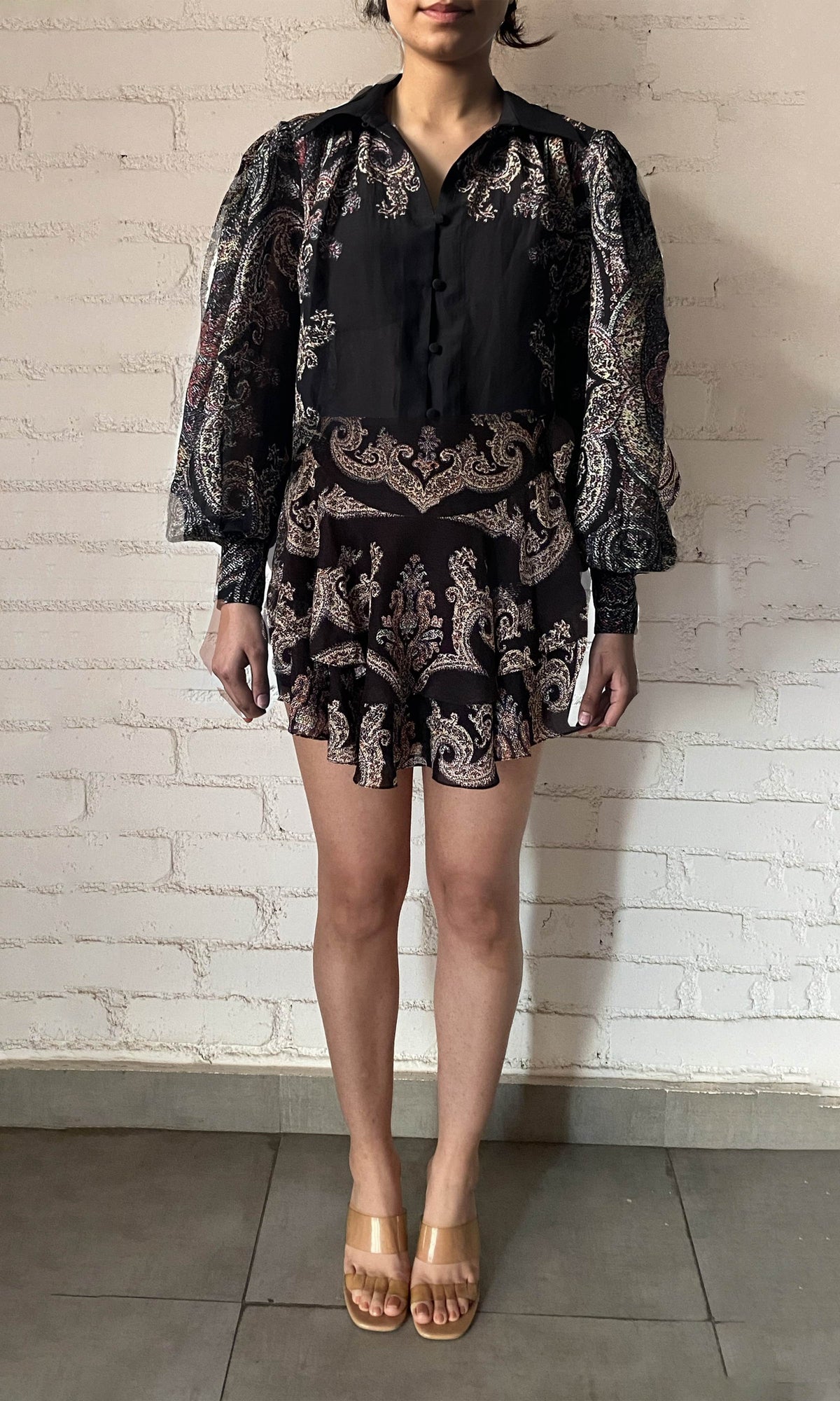 Womens | Arka Viscose Top | Black Multi