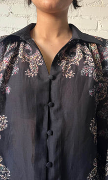 Womens | Arka Viscose Top | Black Multi