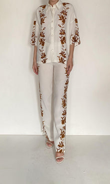 Womens | Ayra Viscose Heavy Crepe Oversized Shirt | Ivory