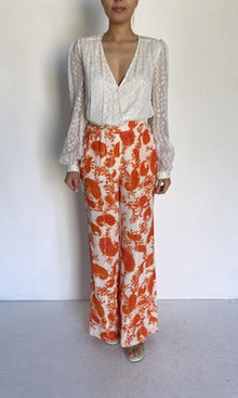 Womens | Bela Moss Crepe Pants | Orange