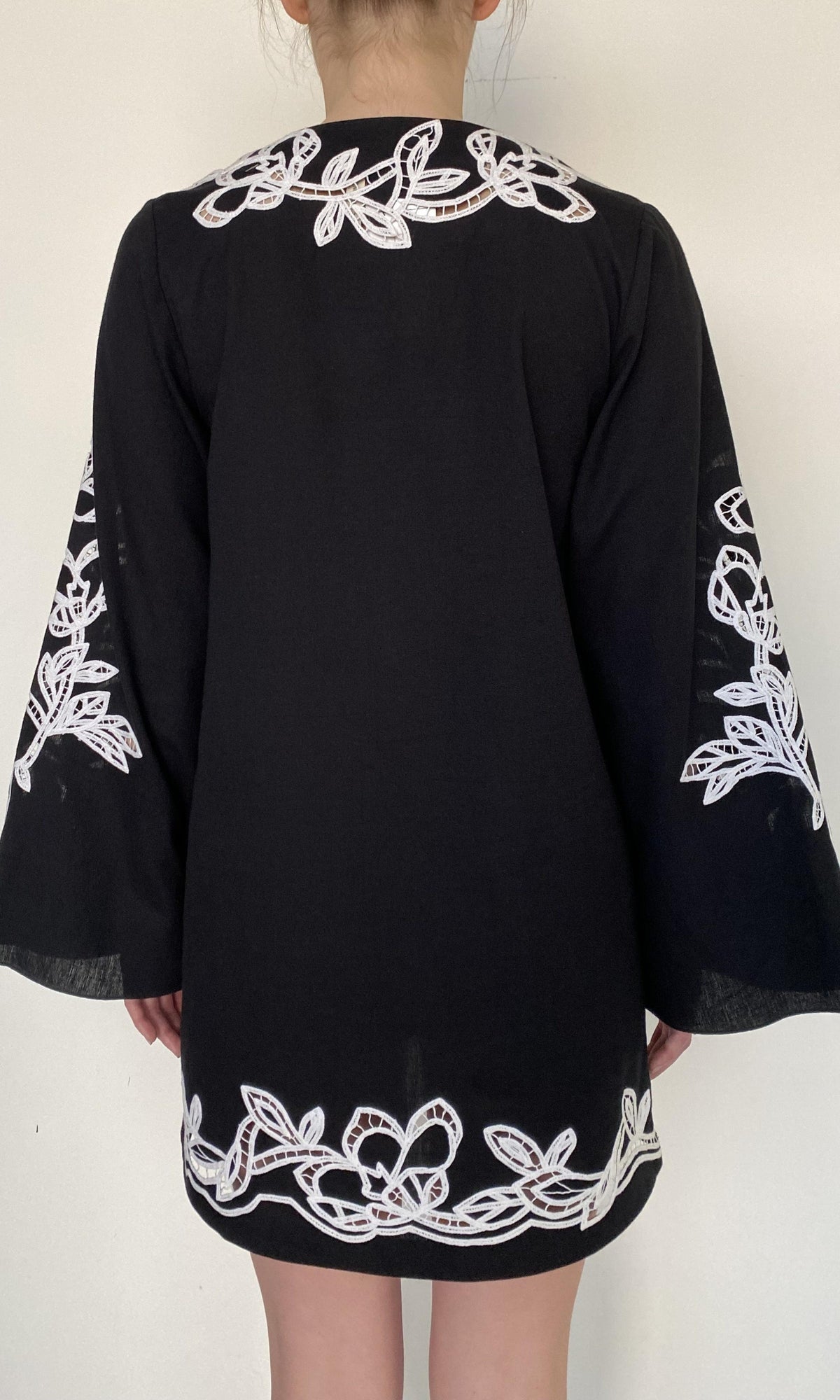 Womens | Daha Cotton Flex Kaftan | Black White