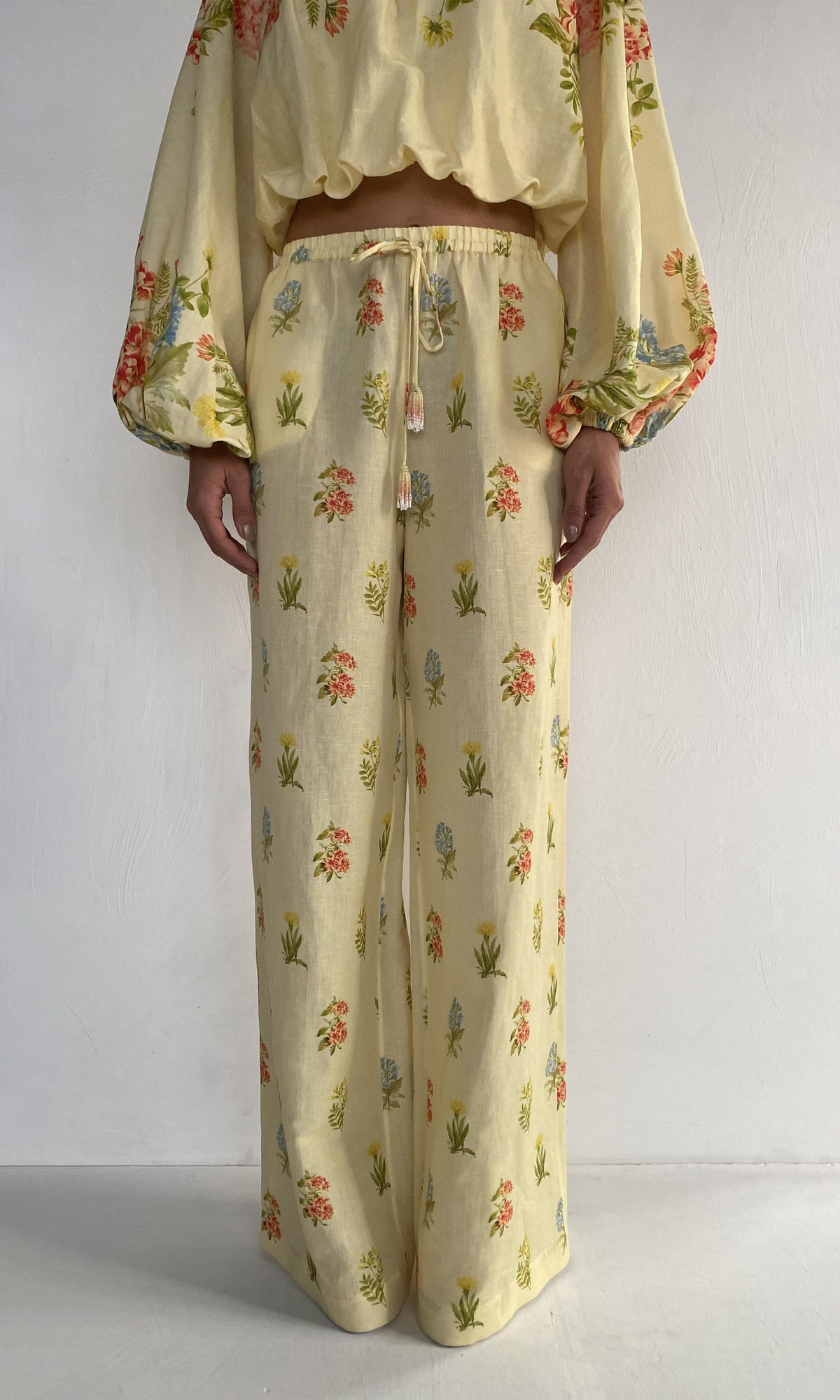 Womens | Dhun Linen Cotton Pull On Pants | Multi