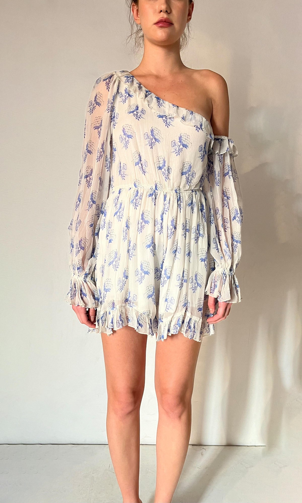 Womens | Inv Viscose Romper | White/Blue