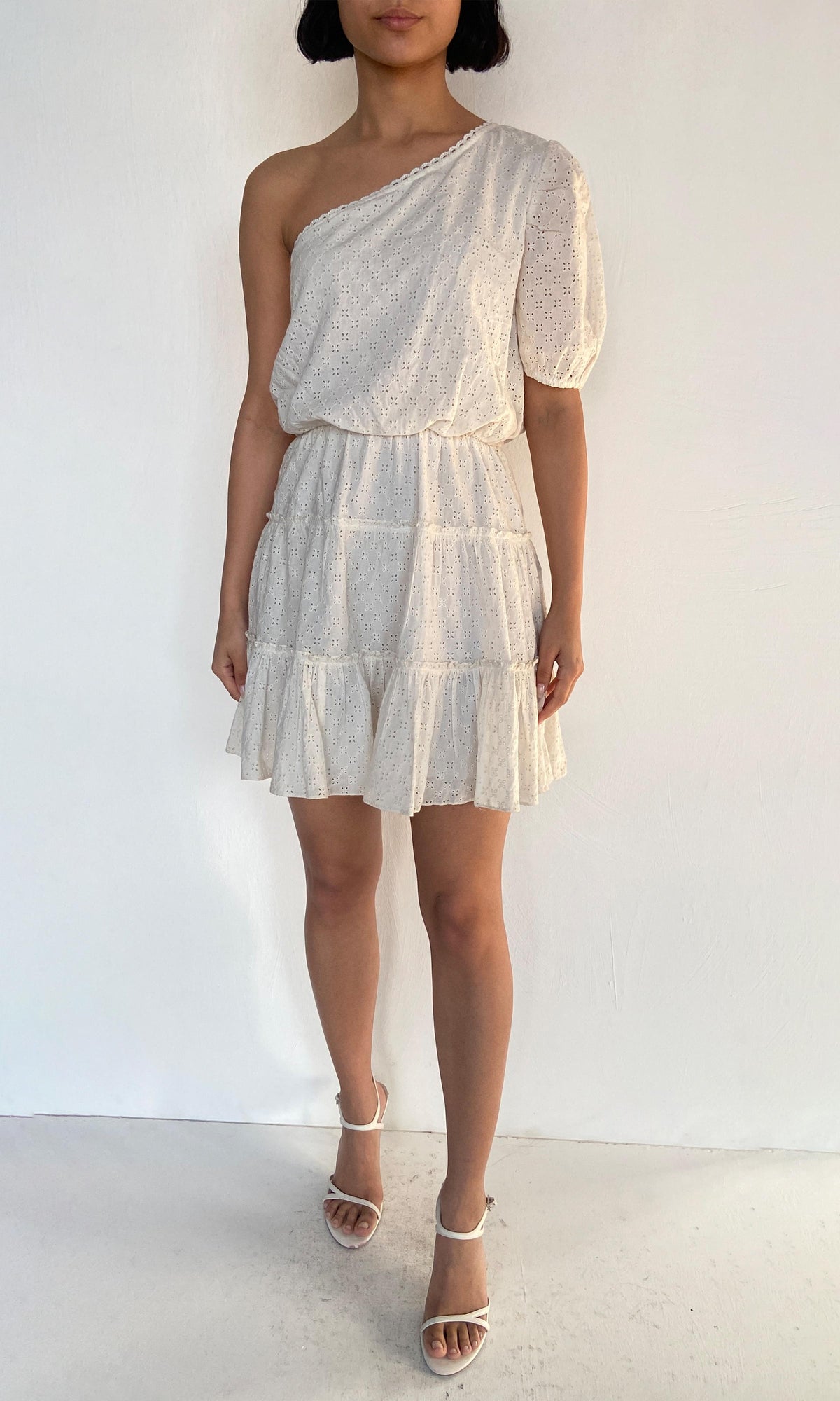 Womens | Inv Cotton Short Dress | Off White