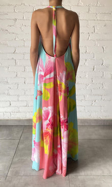 Womens | Mina Crinkle Rayon Long Dress | Multi