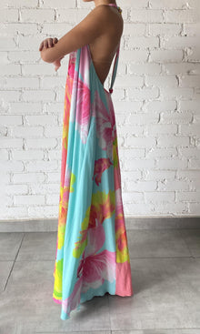 Womens | Mina Crinkle Rayon Long Dress | Multi