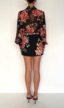 Womens | Rani Viscose Flat Chiffon Shirt | Black