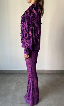 Hemant And Nandita | Reha Viscose Shirt | Purple