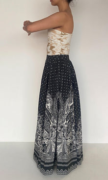Womens | Viri Cotton Long Skirt | Black