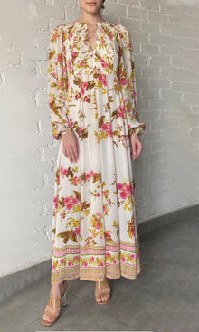 Womens | Zinia Bemberg Cupro Crepe Long Dress | White