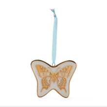 Mariposa Ornament | Gold/White