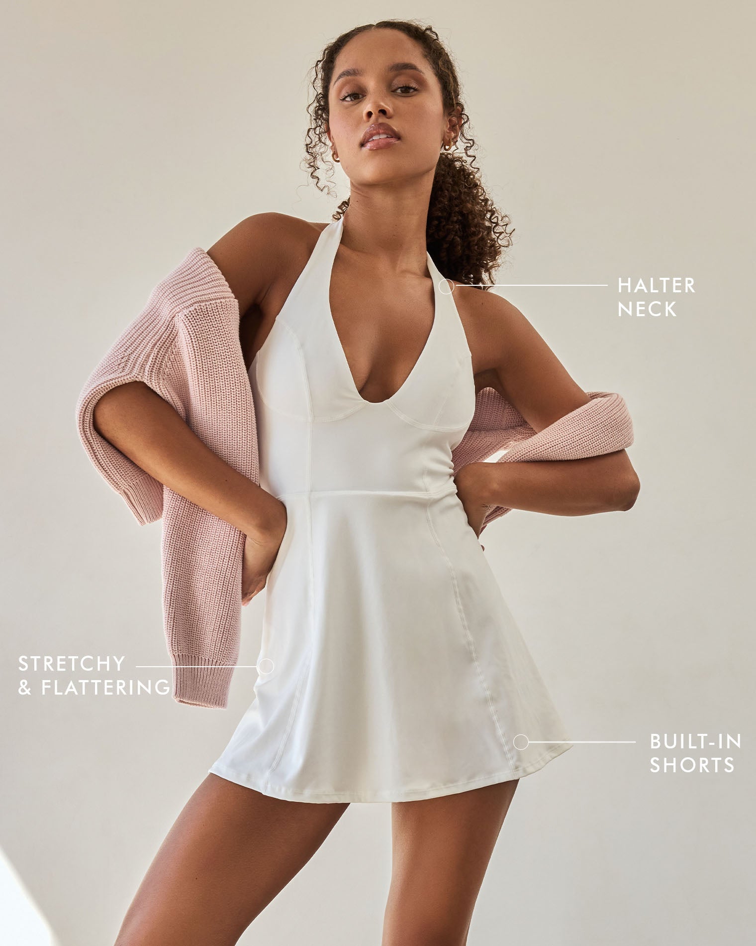 Pierce Dress | White