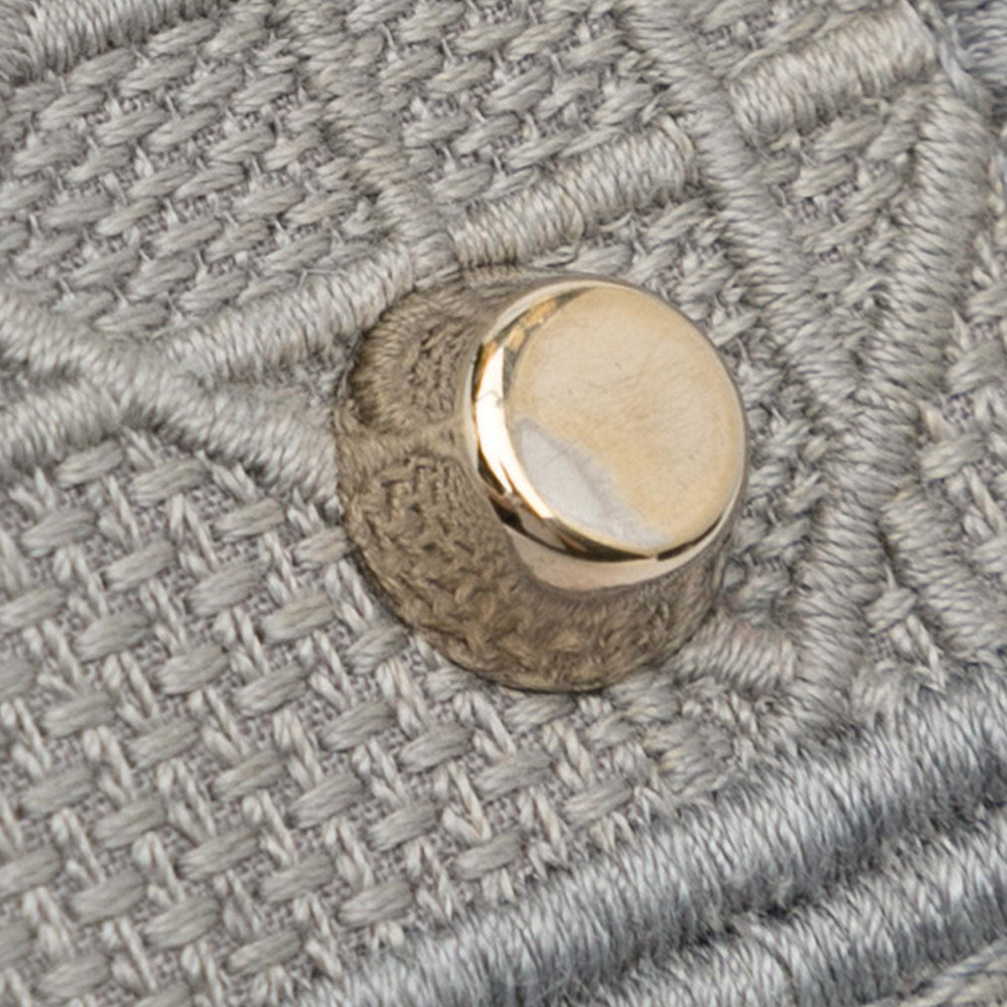 Dior | Pre-Owned Medium Canvas Cannage Lady D Lite - IV | Gray/Light Gray