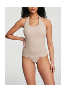 Halter Neck Tank Top | Oat Milk