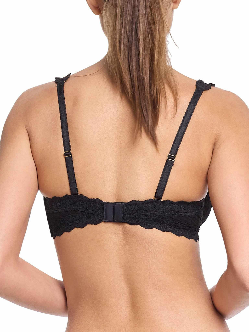 Signature Lace Balconette Bra | Black