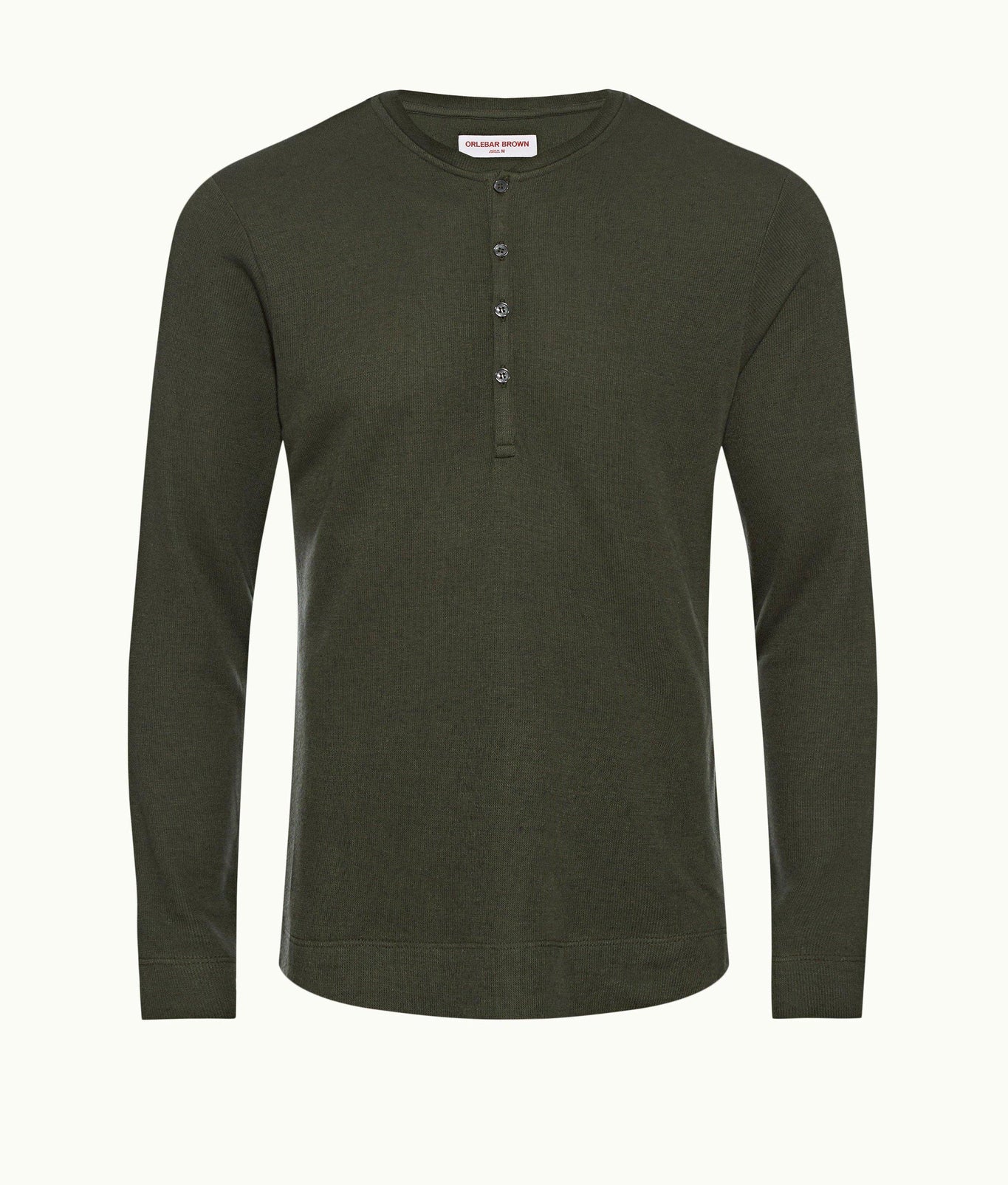 Harrison Cashmere Classic Fit Long-Sleeve Cashmere T-Shirt | Forest Night