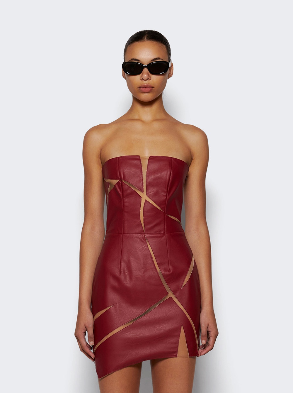 Women | Di Petsa | Cracked Mini Dress | Red