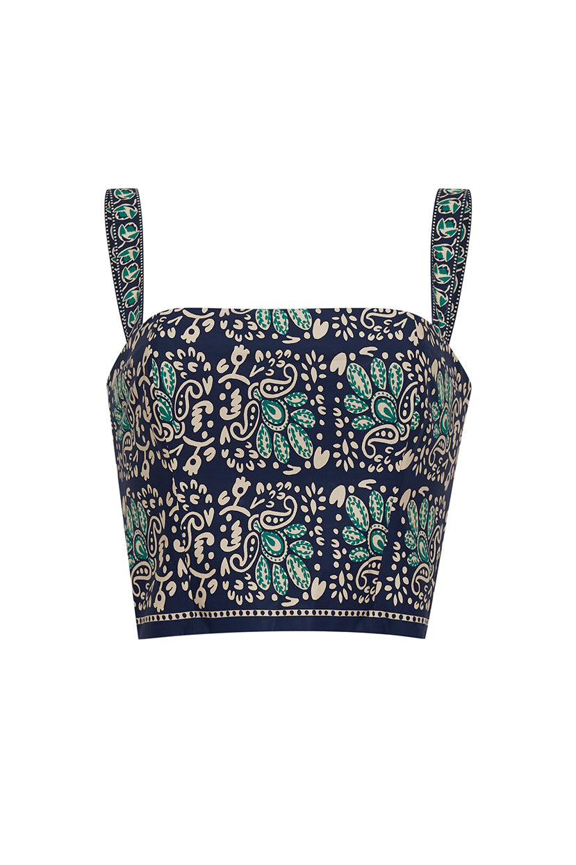 Helena Top | Le Stampe Eve Blue