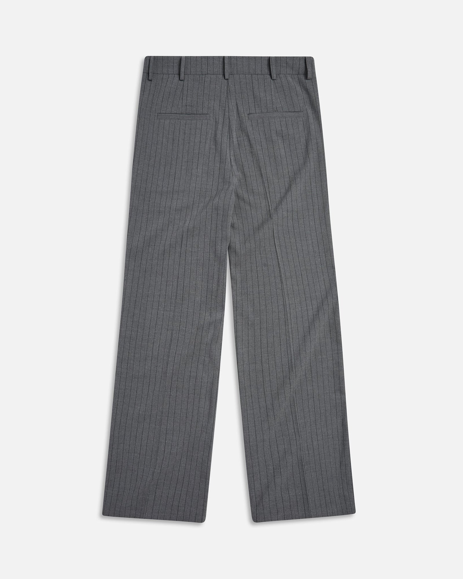 Herringbone Pleated Trouser | Grey