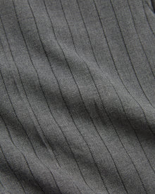 Herringbone Pleated Trouser | Grey