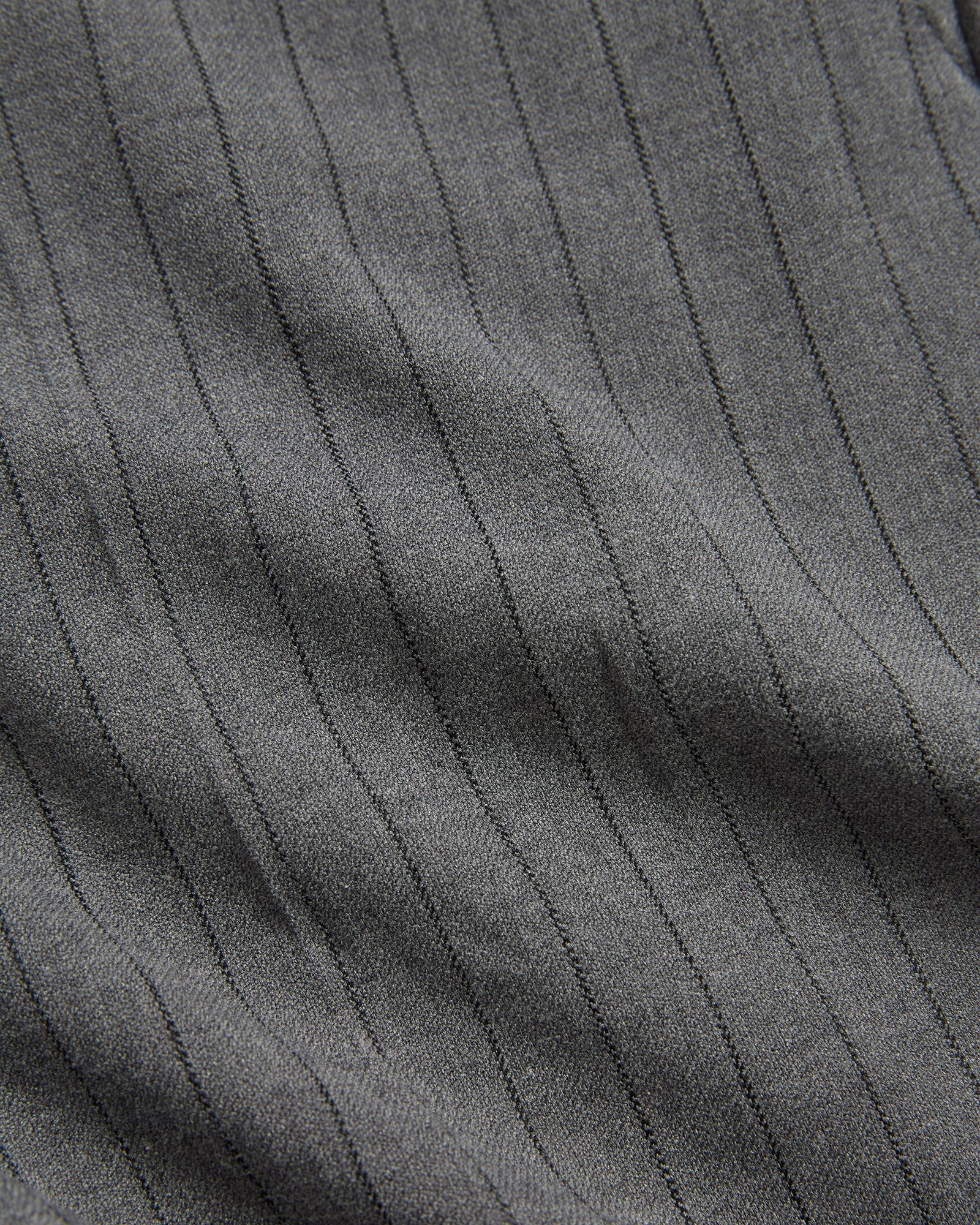 Herringbone Pleated Trouser | Grey