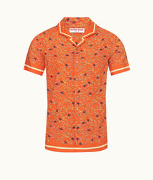 Hibbert Wonder Full Print Classic Fit Capri Collar Shirt | Havana Sun
