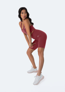 High-Waisted Bike Shorts | Passionate Red