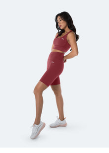 High-Waisted Bike Shorts | Passionate Red