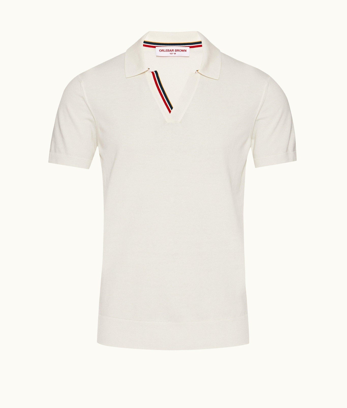 Horton Tipping O.B Tipping Placket Tailored Fit Organic Cotton Polo Shirt | Cloud