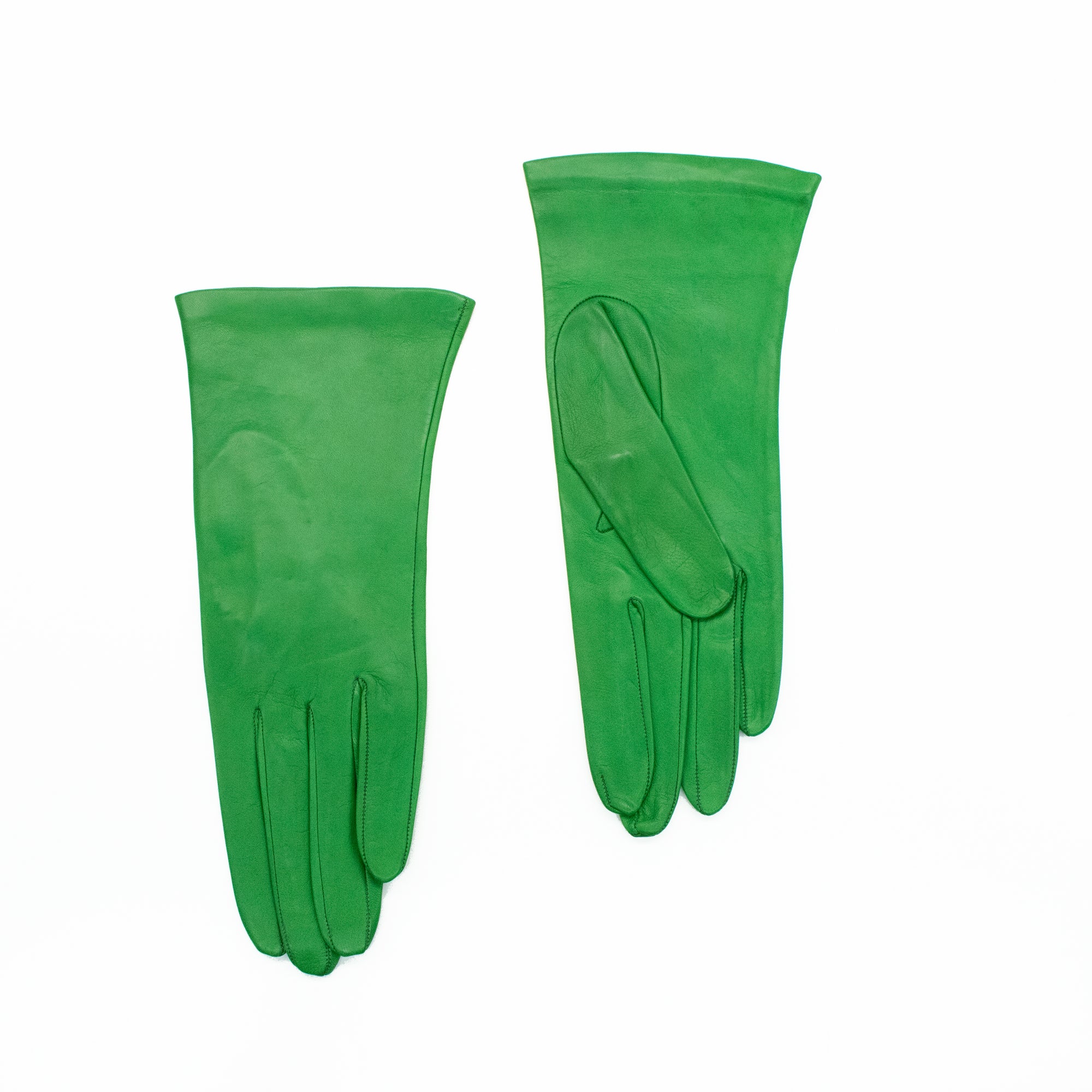 Womens | Silk Lined Leather Gloves | Emerald