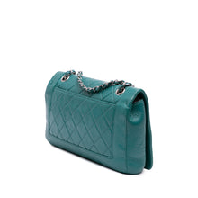 Chanel | Pre-Owned Medium Crumpled Calfskin Bi Vintage Full Flap | Blue/Turquoise
