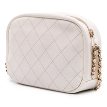 Chanel | Pre-Owned Medium Quilted Goatskin Casual Trip Camera Bag | White/Ivory
