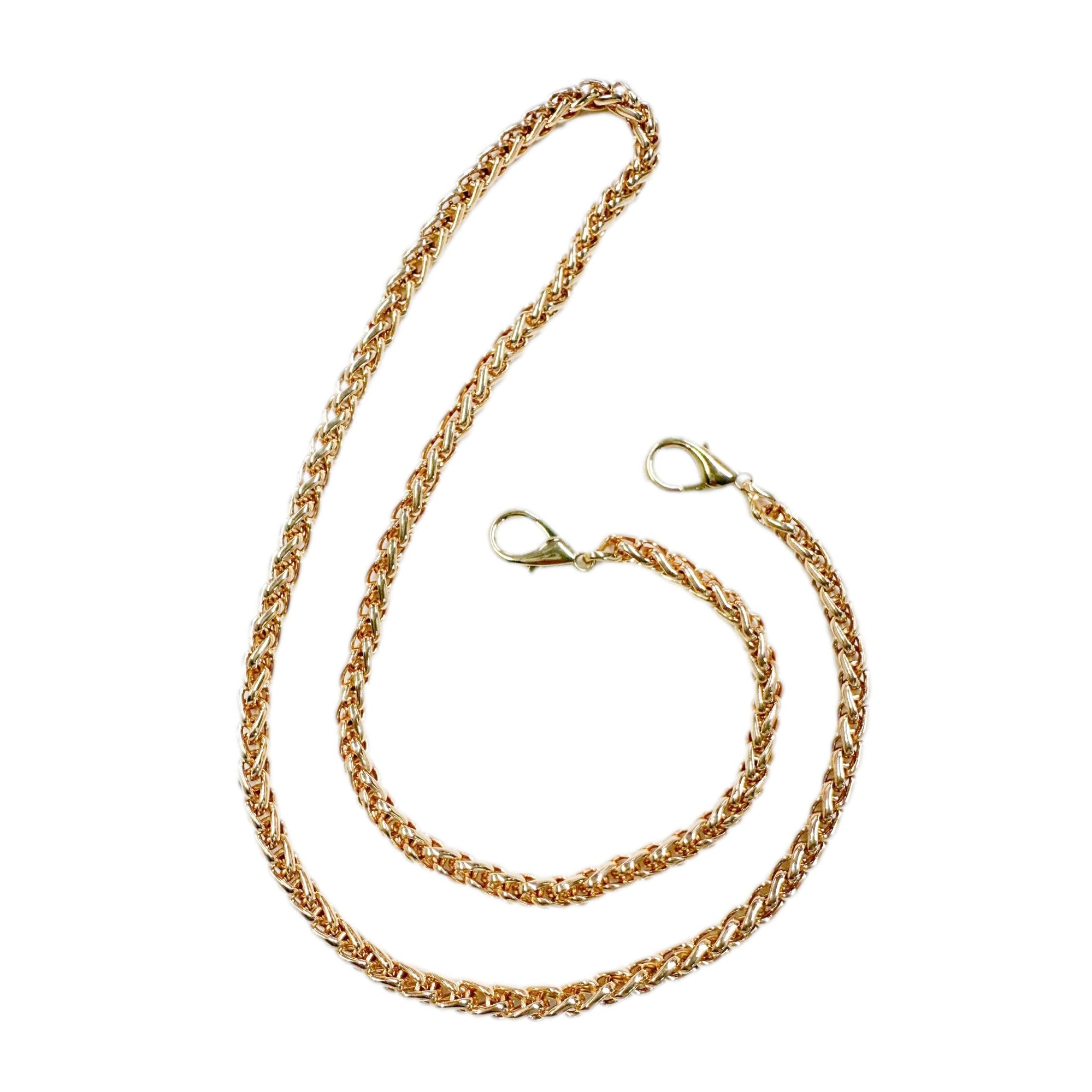 Unisex | Metal Roped Kids' Handbag Chain | Gold