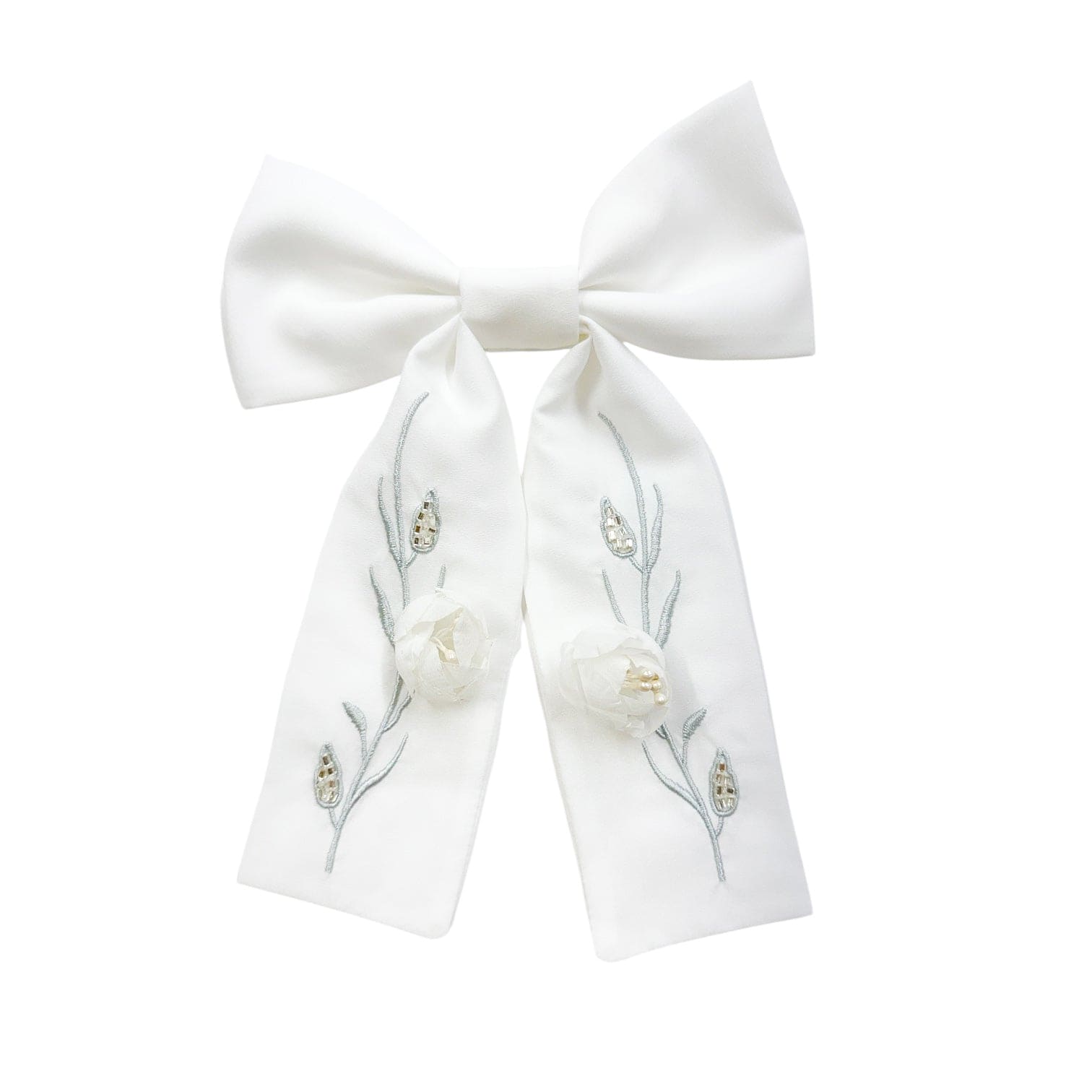 Girl | Faith Ceremony Hair Bow | White