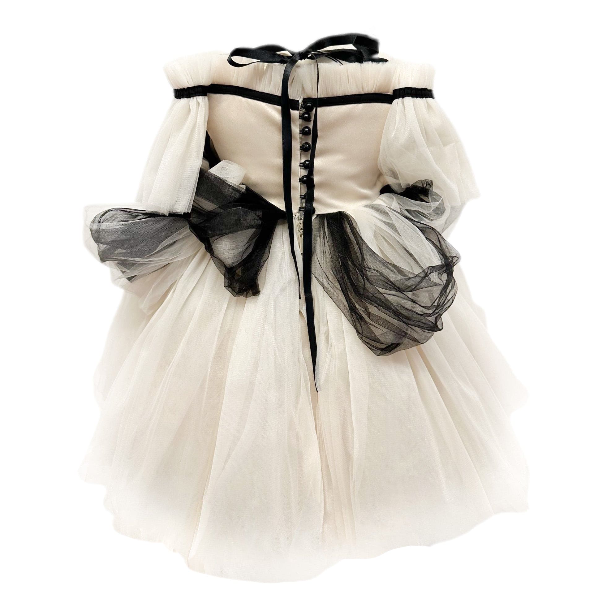 Girl | Grace Tulle Dress | Beige x Black