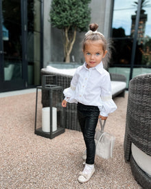 Girl | Herringbone Blouse | White