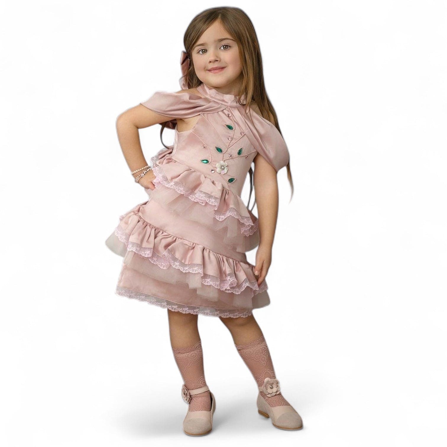 Girl | Satin Ballerina Dress | Pink