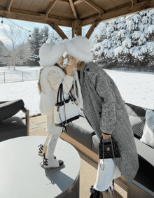 Women | Ava Adults Fox Fur Hat | Ivory