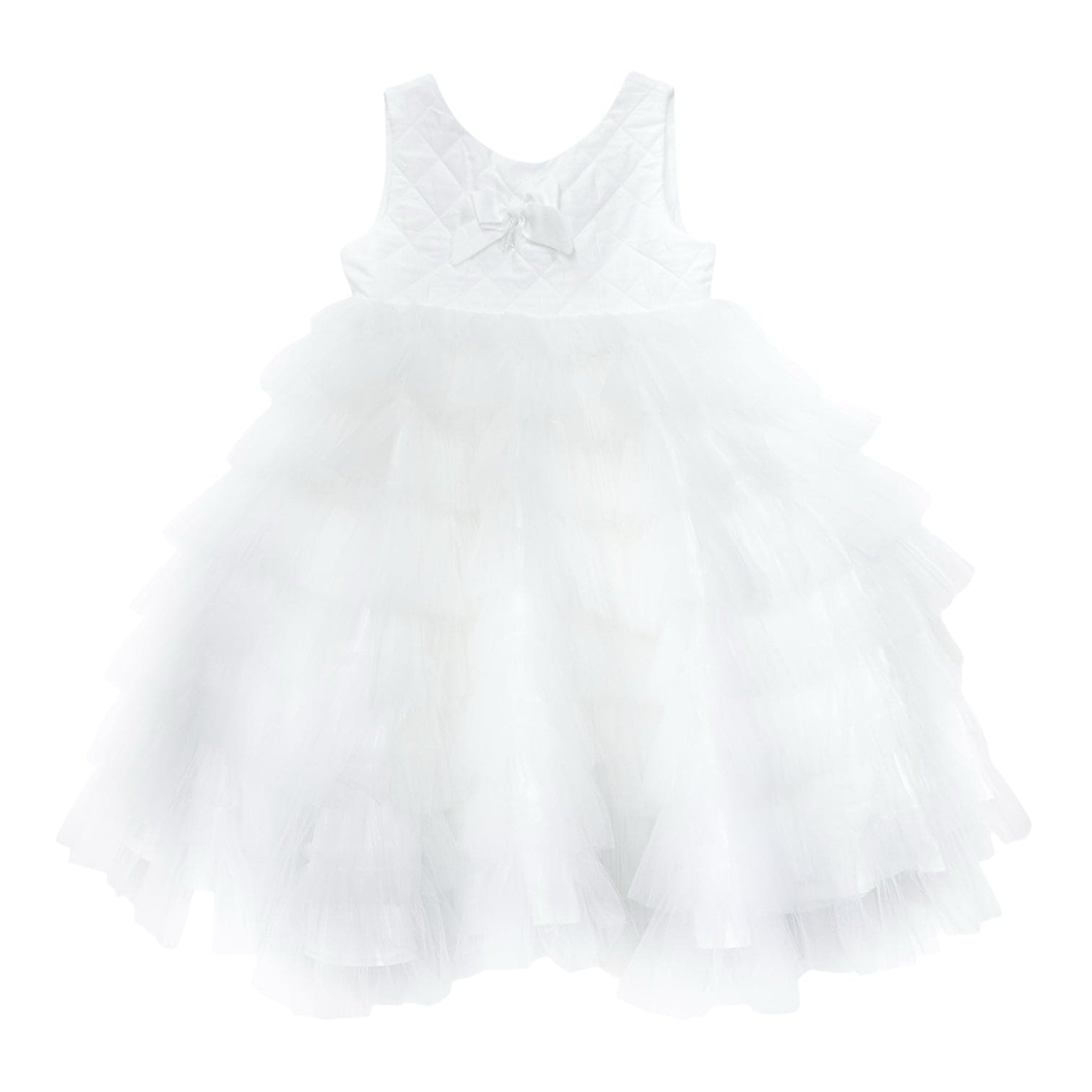 Girl | Poppy Quilted Dress | White