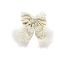 Girl | Ava Flower Hair Bow | Ivory