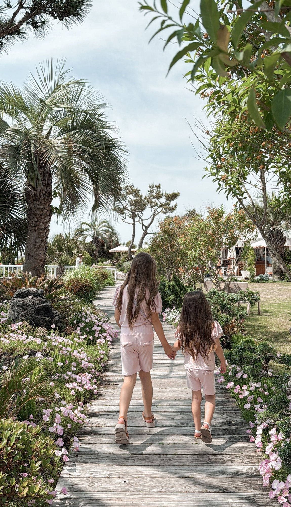 Girl | Top and Biker Shorts Set | Pink