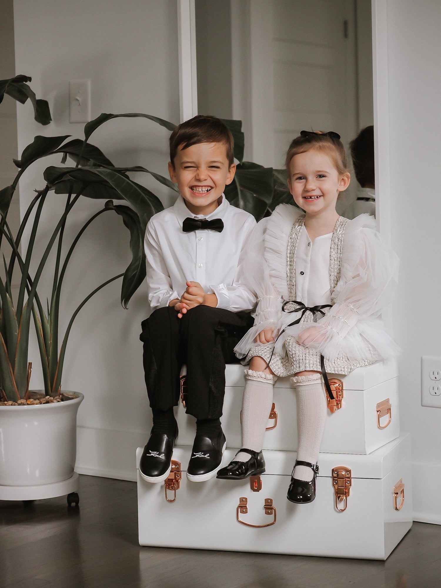 Vera Tweed Blouse and Skirt Set - Petite Maison Kids