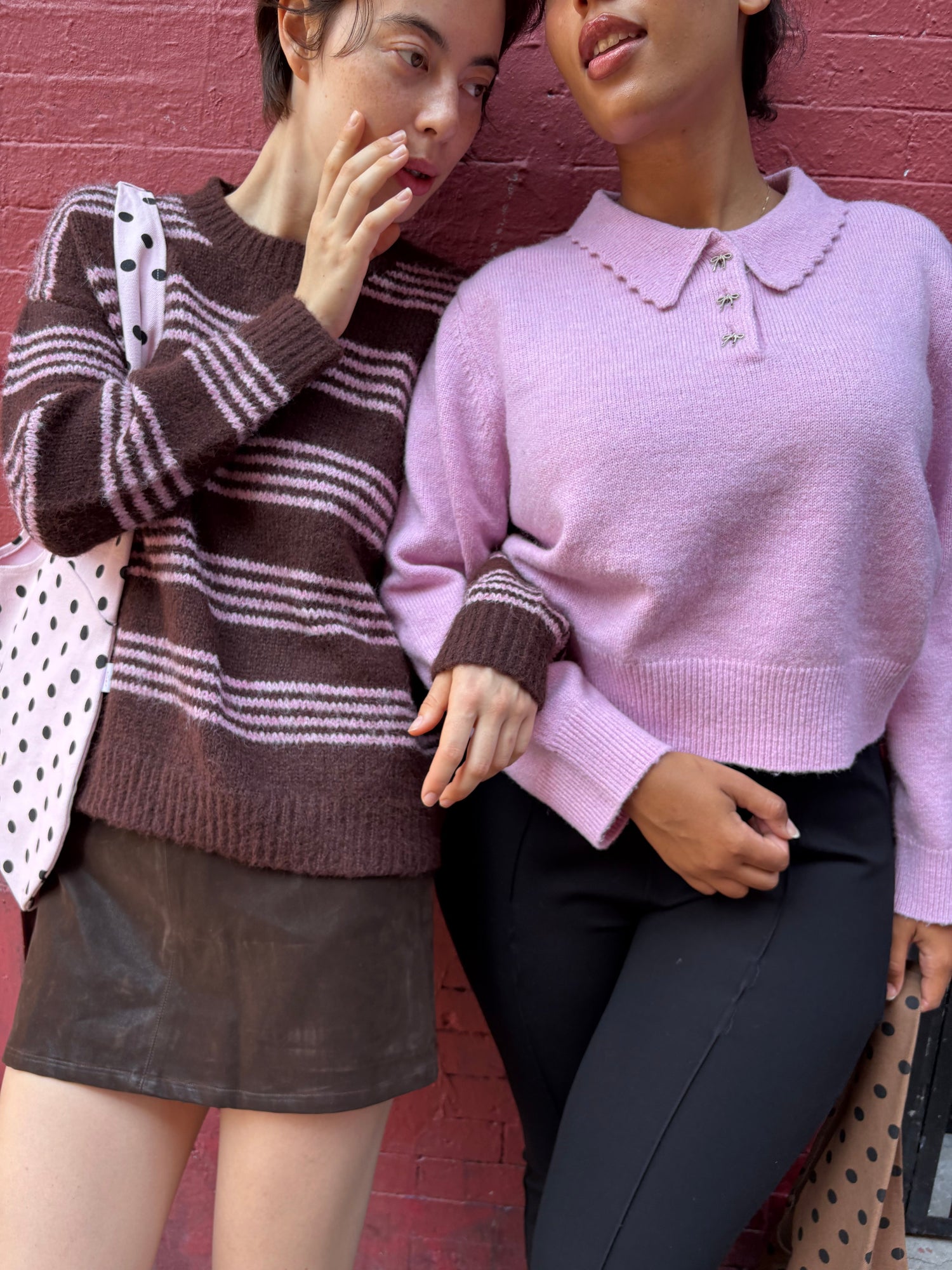 Posey Polo Sweater | Ballet Pink