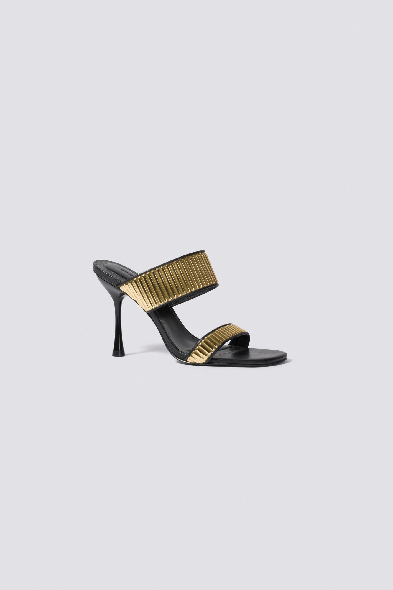 Carter Heeled Sandal | Black Gold