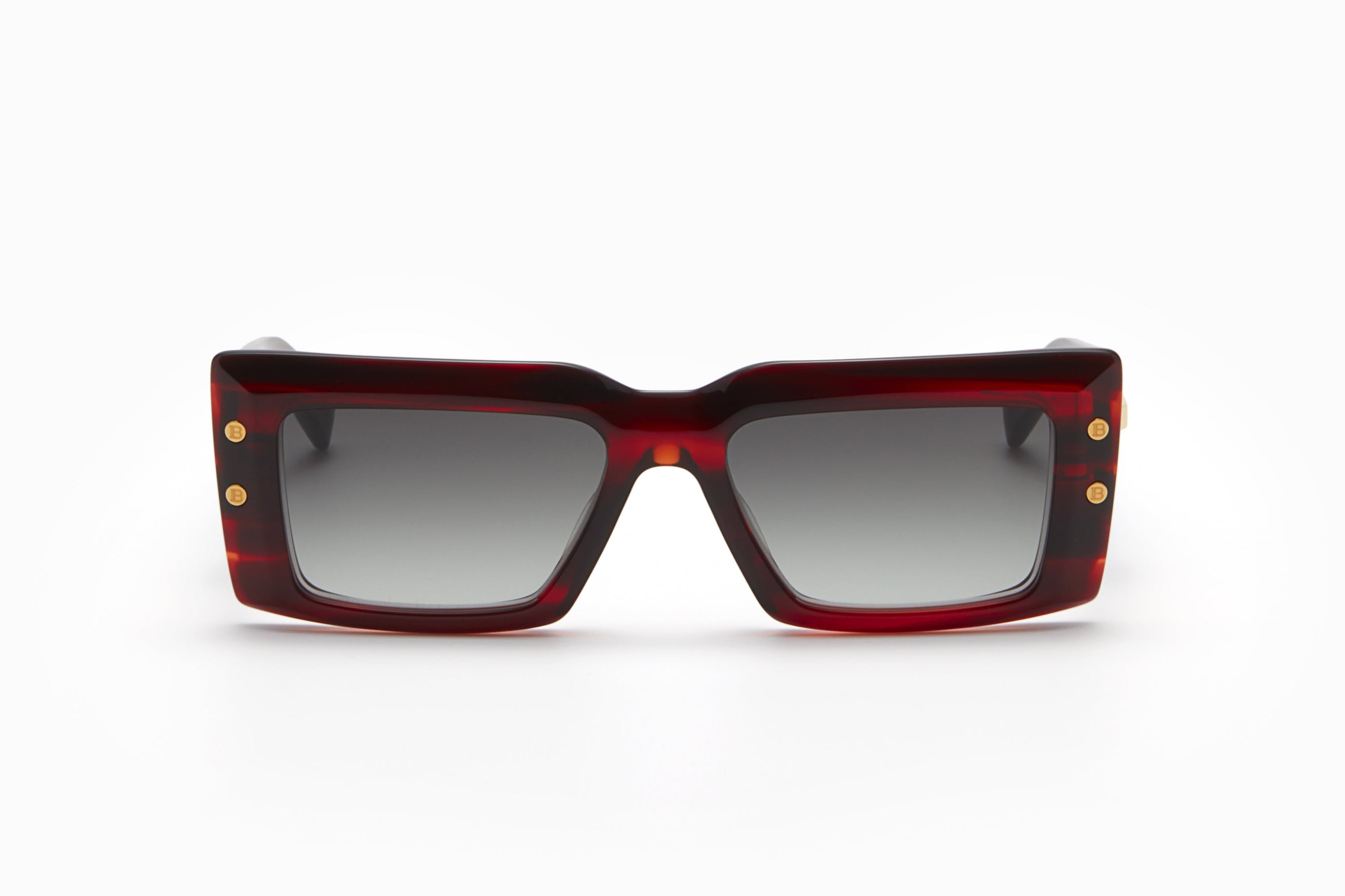 Womens | Imperial Sunglass | Red Swirl - Gold | Dark Grey Gradient