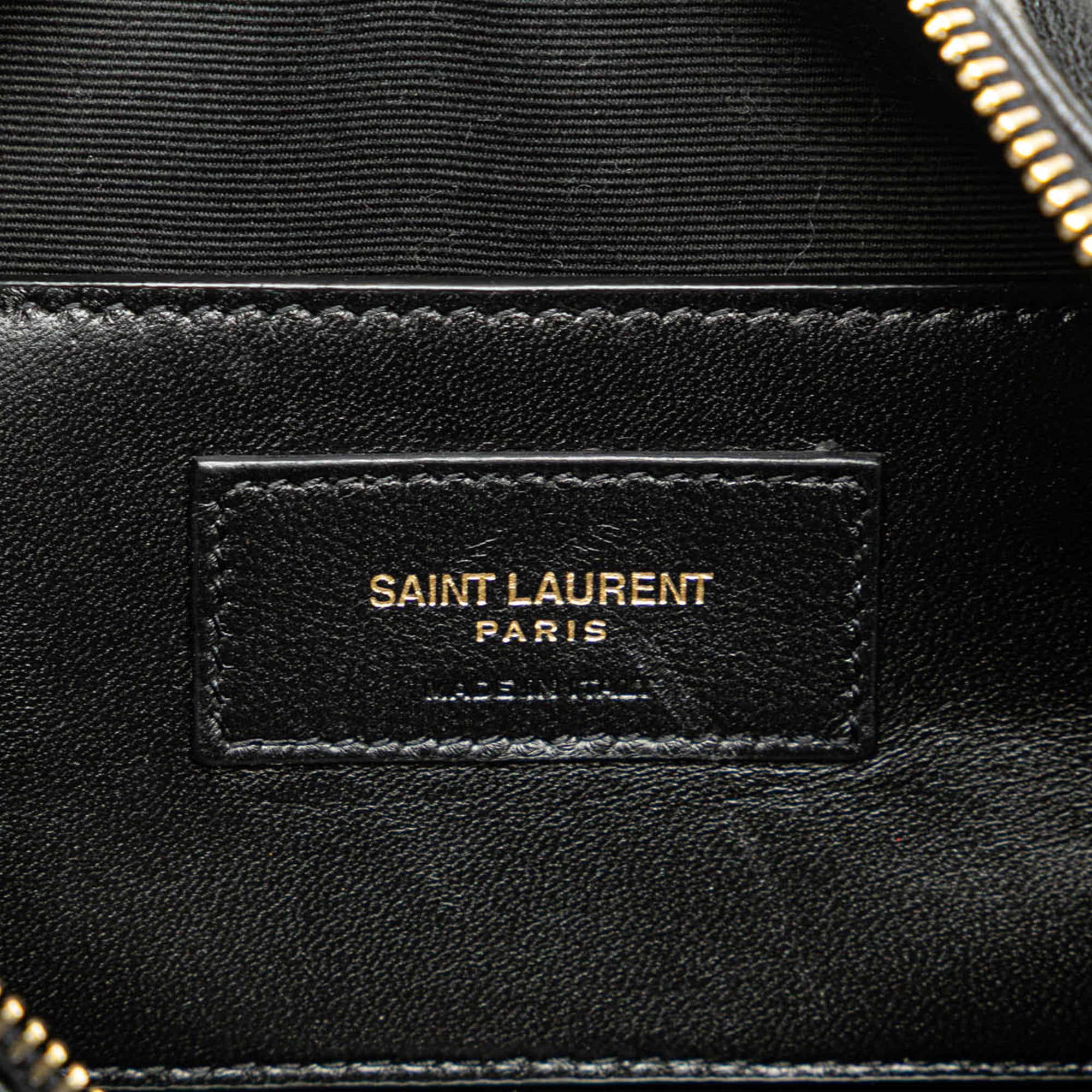 Saint Laurent | Pre-Owned Small Quilted Lambskin Sade Tube Bag | Black